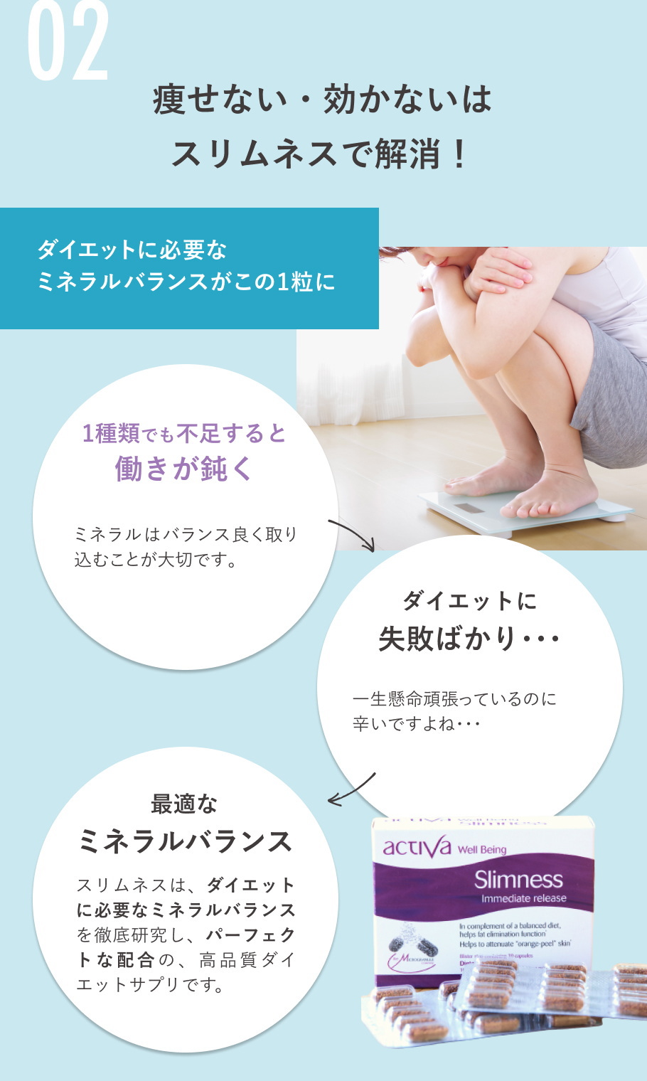 効かない、痩せない方に