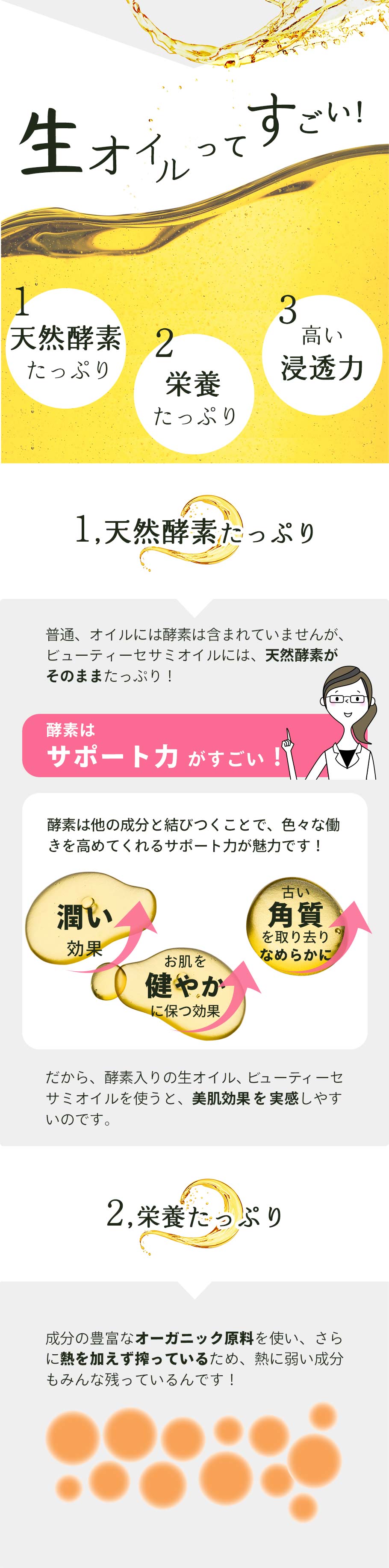 セサミオイルの効果