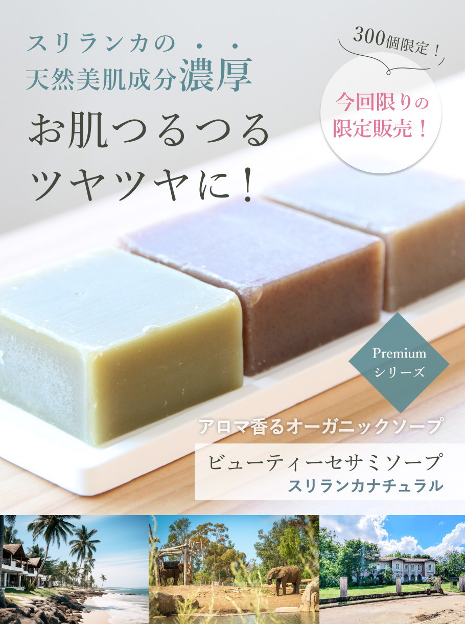 ビューティーセサミソープスリランカナチュラル 単品 メイン画像