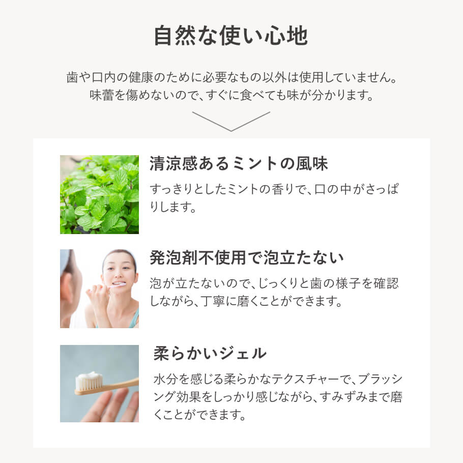 デイリートゥースペースト 毎日使える 無添加 オーガニック歯磨き粉 フッ素不使用 研磨剤不使用 発泡剤不使用