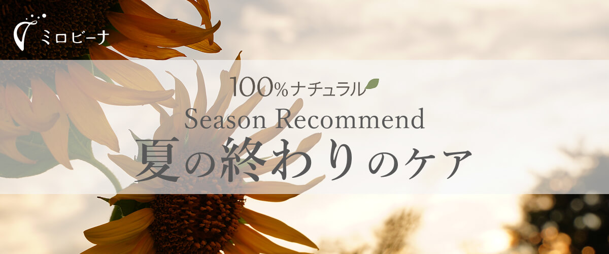 夏の終わりのケア