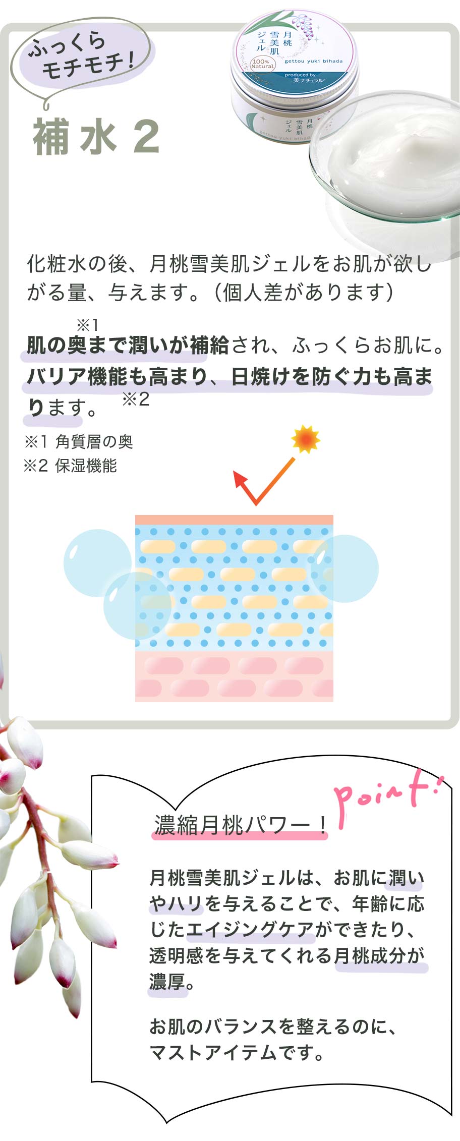 補水（月桃雪美肌ジェル）