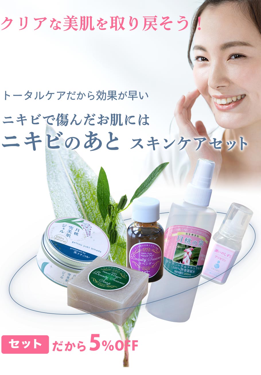 ニキビのあとスキンケアセット