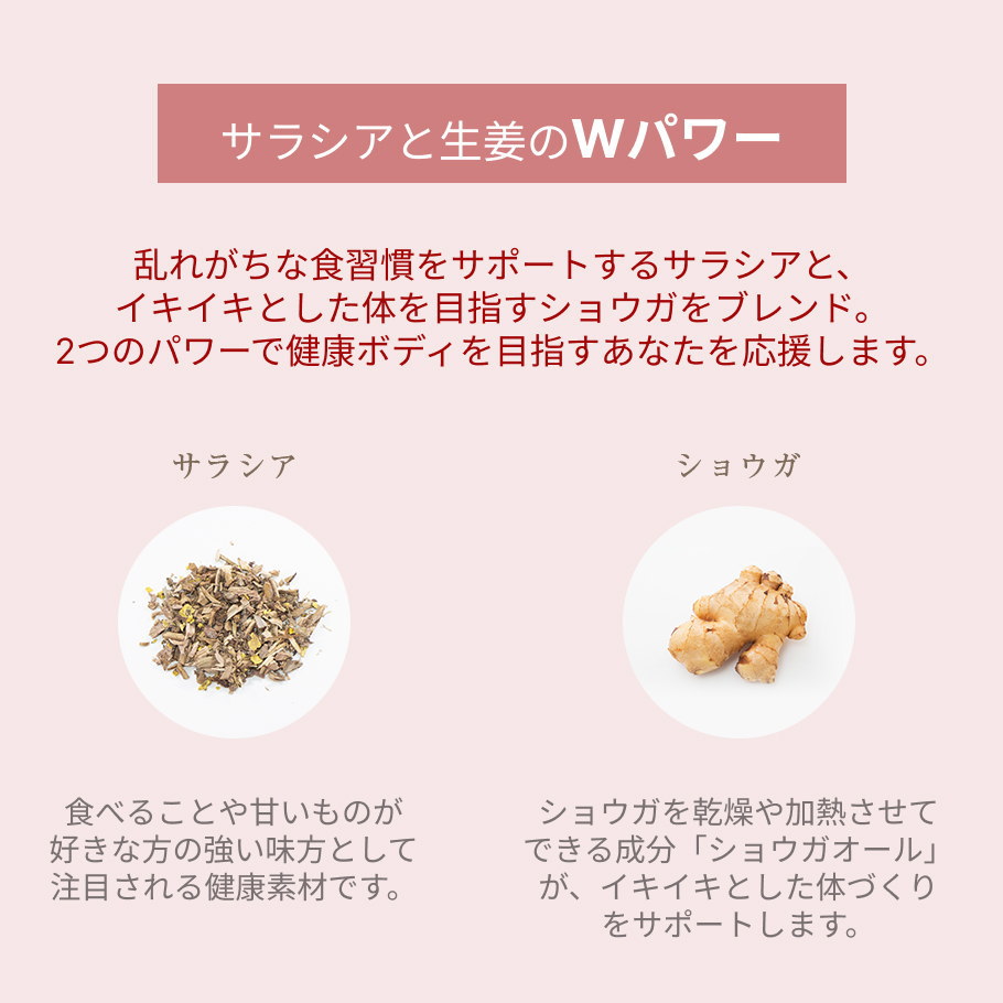 サラシアとジンジャーのＷパワー